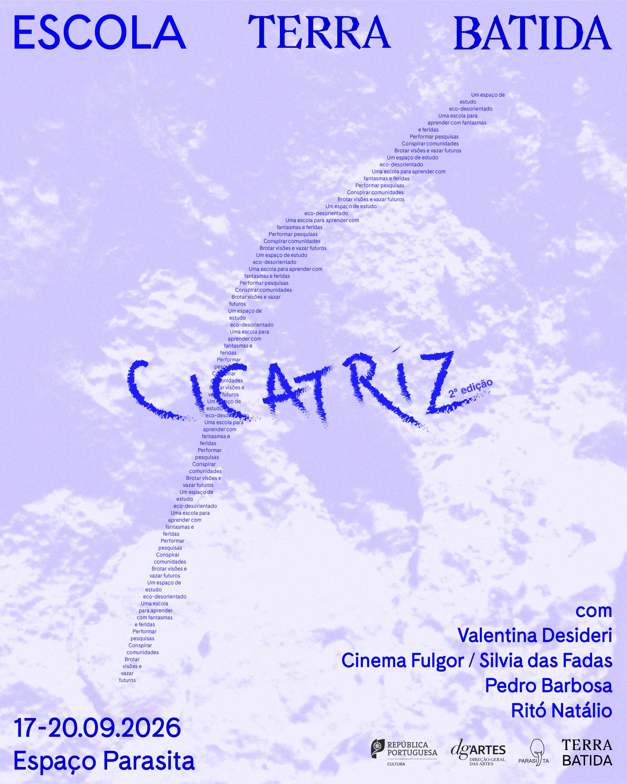 2.ª ed. CICATRIZ — Escola Terra Batida. Design gráfico de Maura Grimaldi